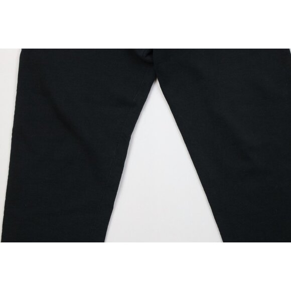 Vintage 90s Streetwear Mens Large Distressed Blank Sweatpants Joggers Black USA - Picture 3 of 16